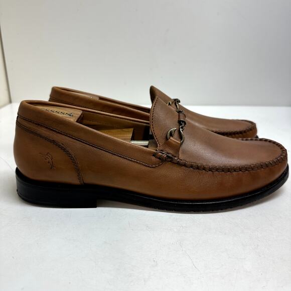 EXCELLENT Tommy Bahama Maya Bay Bit Loafer Fish Hook Tan Brown Size 9 - Picture 2 of 15